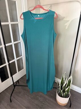 Amazon Teal Maxi Dress (2XL)